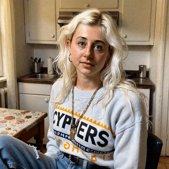 Emma-Jane MacKinnon-Lee, cypher sweatshirt, encrypted keys